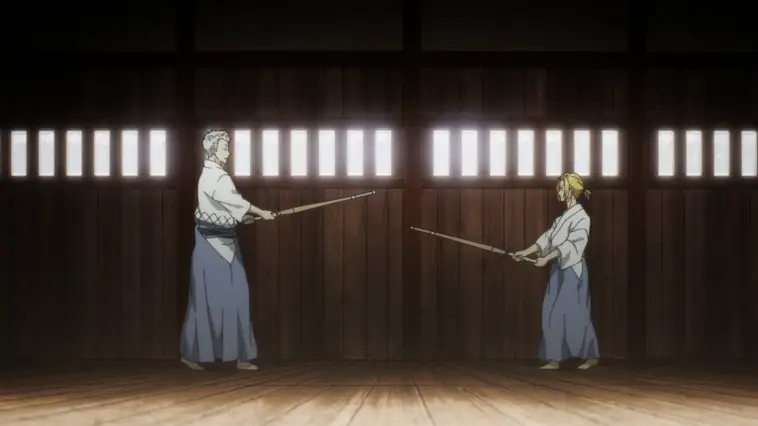 Jigokuraku : Duel entre Shion et Tenza