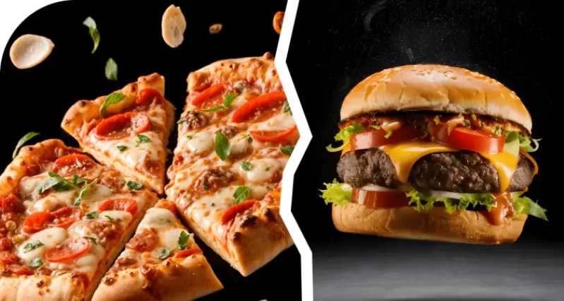 🍕 Pizza 🆚 🍔 Burger : Quel emblème es-tu ?
