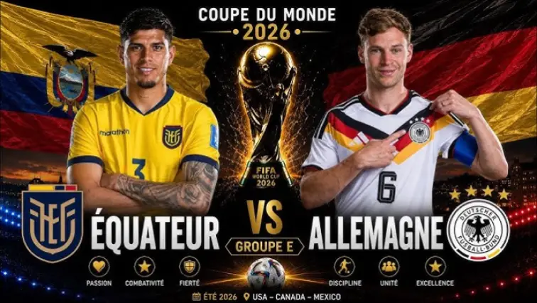 Équateur contre Allemagne : Quel supporter serez-vous à la Coupe du Monde 2026 ?