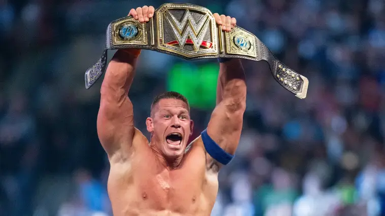 Combien de fois John Cena a-t-il remporté le championnat du monde poids-lourds de la WWE ?