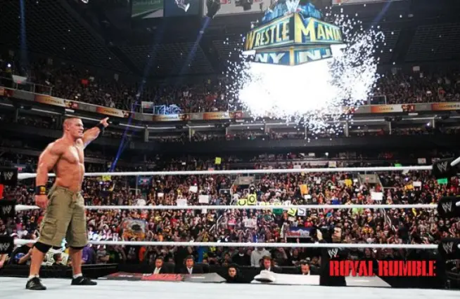 Qui était l'adversaire de John Cena lors de son tout premier match à WrestleMania ?