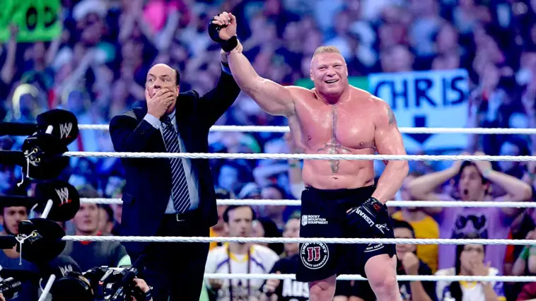 Quel événement sportif Brock Lesnar a-t-il remporté en 2002, faisant de lui la star montante de la WWE ?