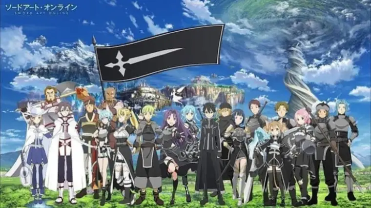 Quel est le nom de la guilde dirigée par Kirito dans "Sword Art Online" ?