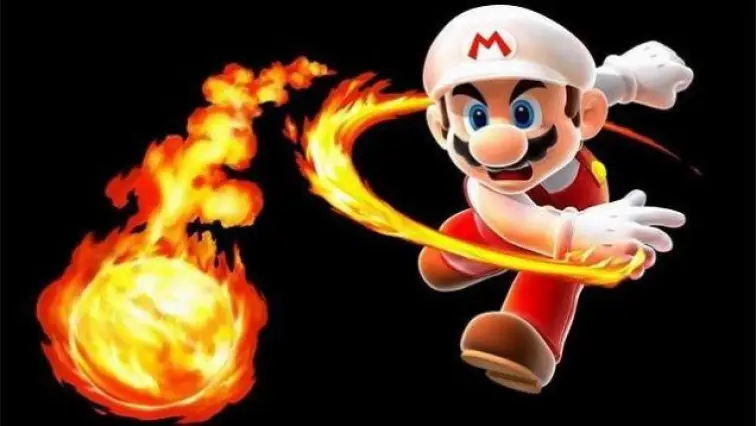 Quel objet Mario utilise-t-il pour lancer des boules de feu sur ses ennemis ?