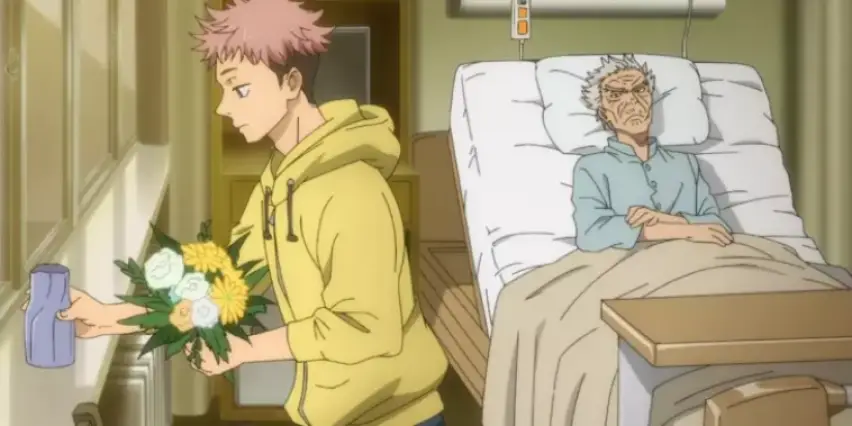 Quel est le vœu principal du grand-père de Yuji avant sa mort ?