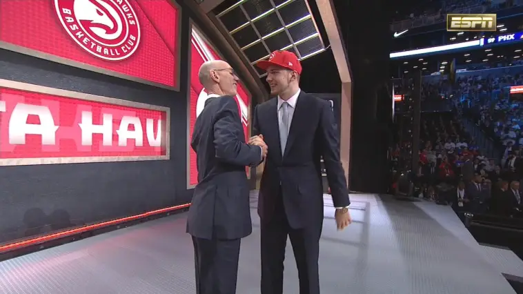 En quelle année Luka Dončić a-t-il été sélectionné lors de la Draft NBA ?