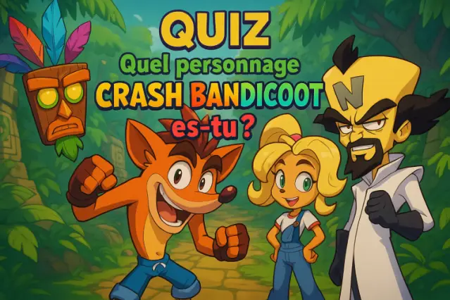 Quel personnage de Crash Bandicoot es-tu ?