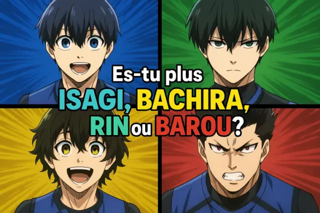 Quel joueur de Blue Lock es-tu : Isagi, Bachira, Rin ou Barou ?