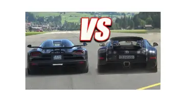 Bugatti Veyron vs Koenigsegg Agera RS – Le Duel Ultime